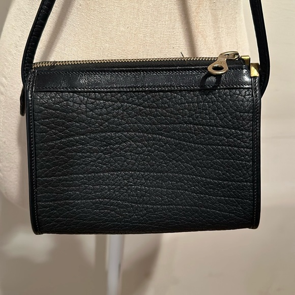 Dooney & Bourke Vintage black leather medallion logo crossbody bag - Picture 3 of 7